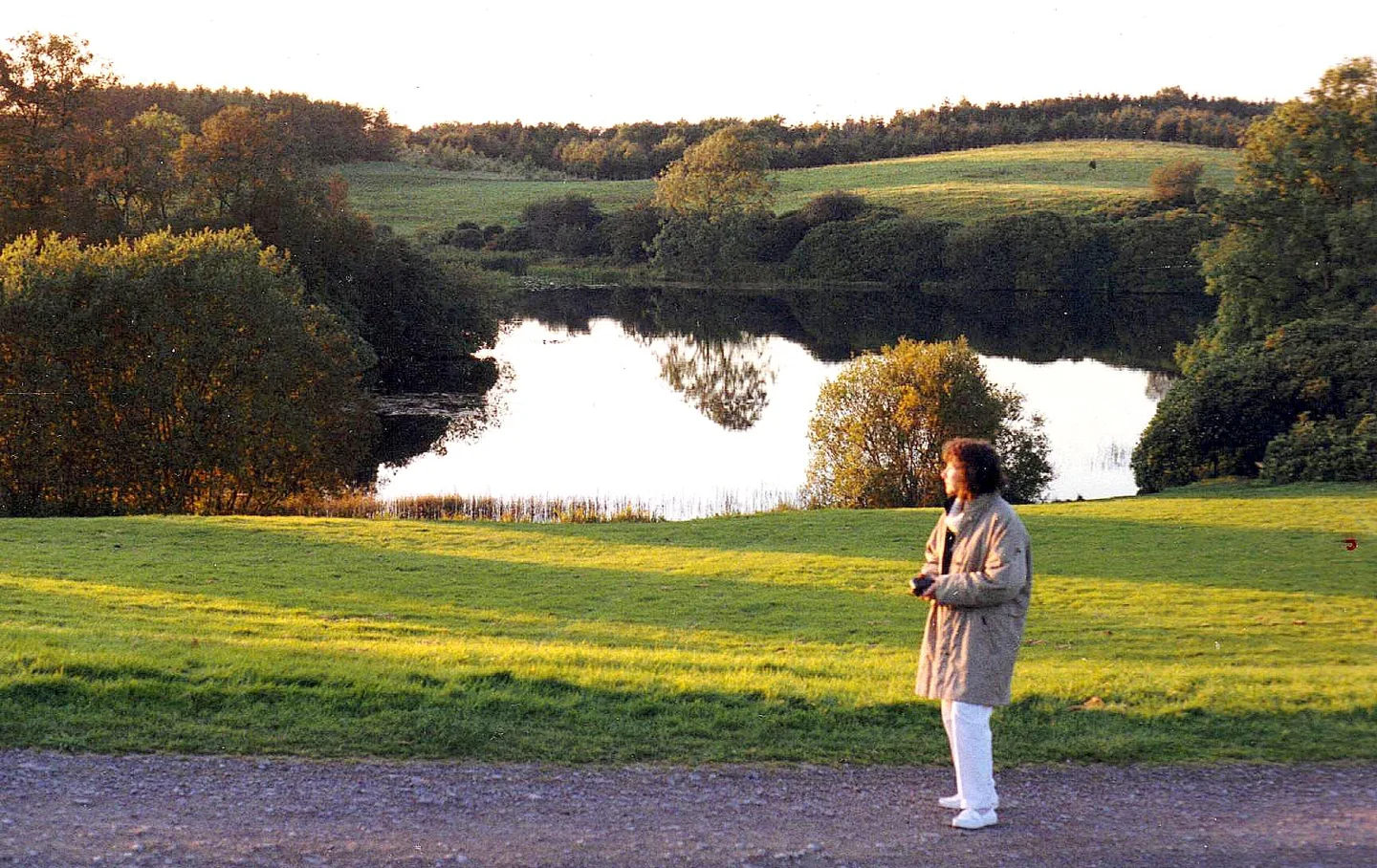 Castle Lake and woodland in Rossmore Forest Park